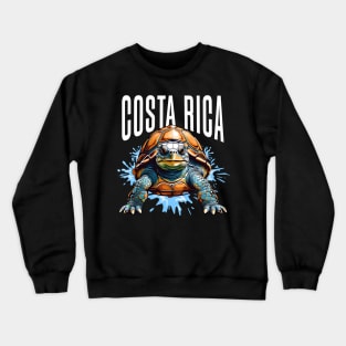 Ecotourism Adventure 🐢 Costa Rica's Animal Life Paradise Crewneck Sweatshirt